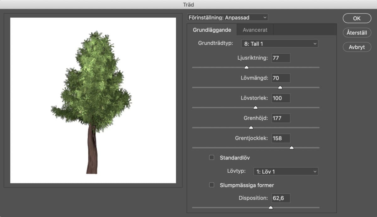 träd i Photoshop, Träd i Photoshop – så gör du!