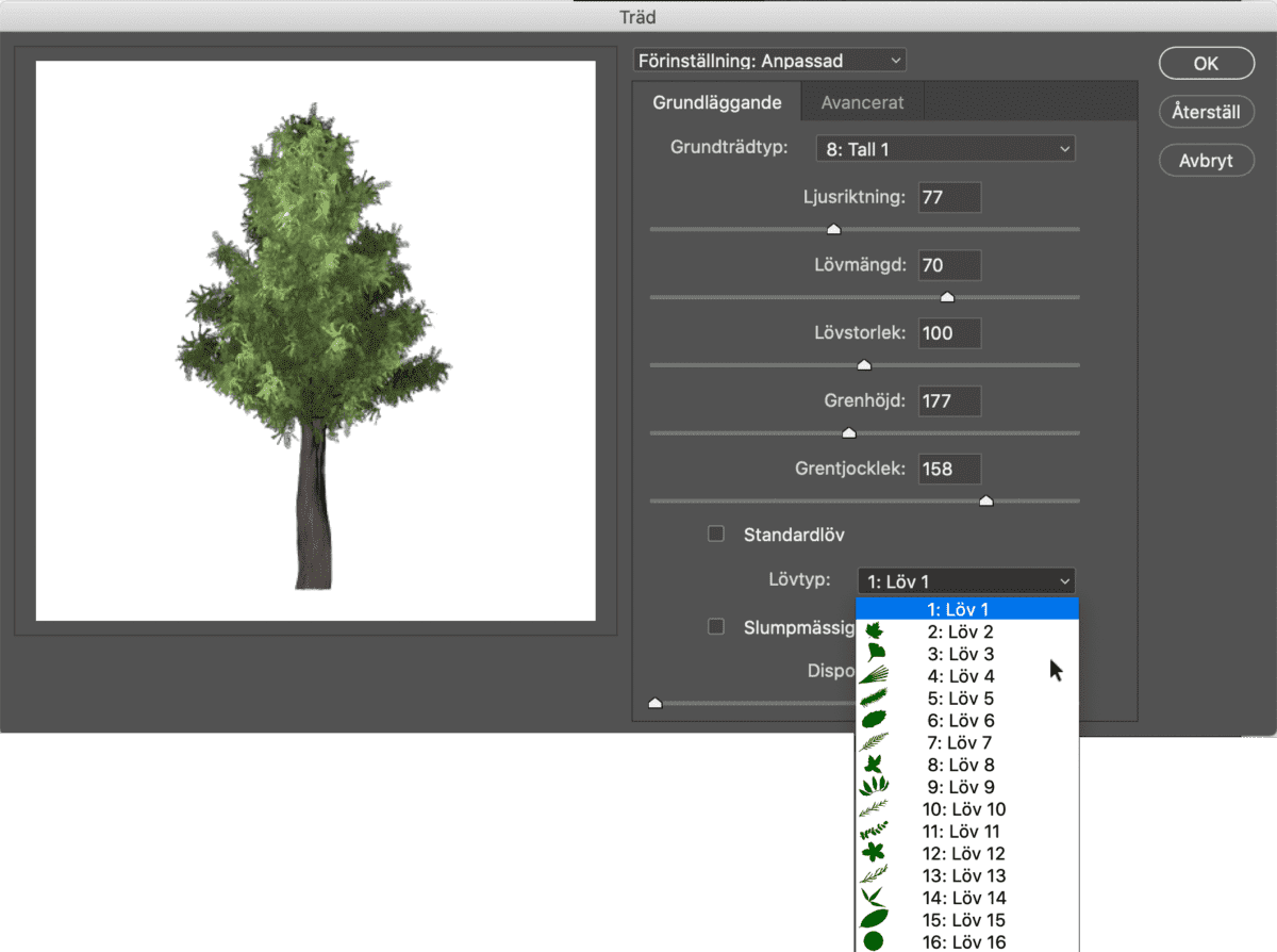 träd i Photoshop, Träd i Photoshop – så gör du!