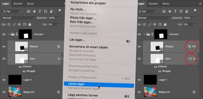 kollage med polaroidbilder, Kollage med Polaroidbilder i Photoshop