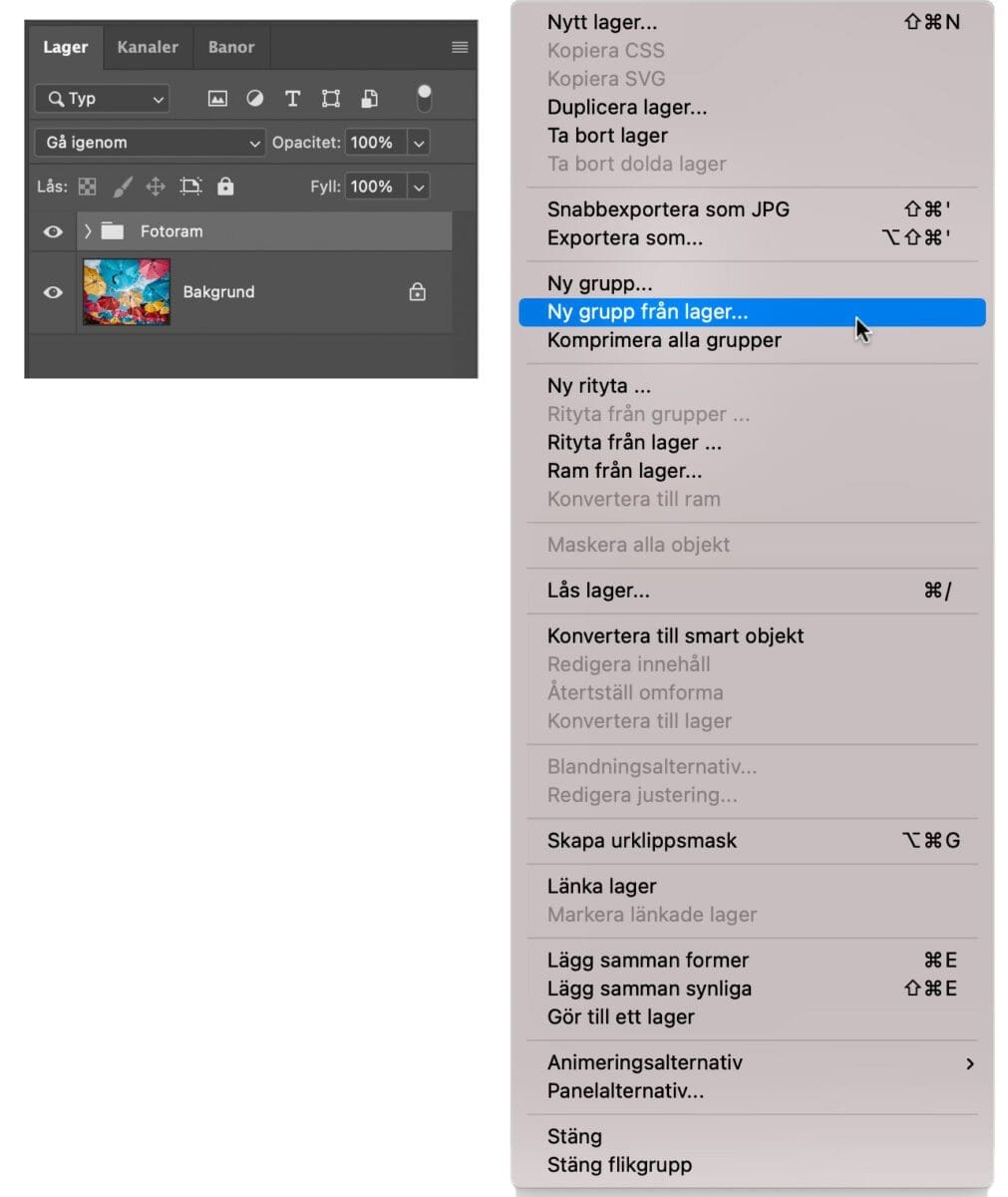 kollage med polaroidbilder, Kollage med Polaroidbilder i Photoshop