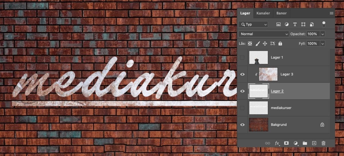 neontext, Neontext – så gör du i Photoshop