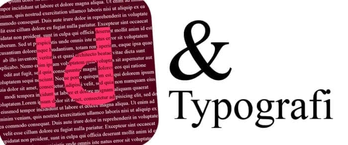 InDesign typografi
