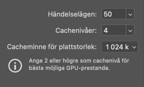 cachenivåer