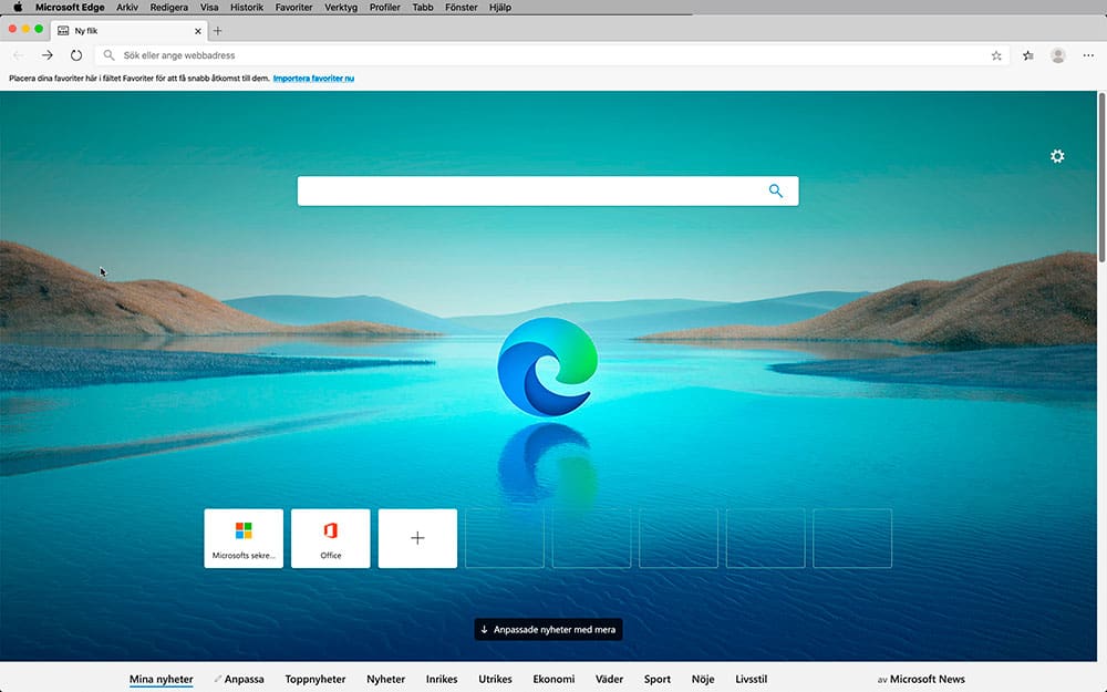 nya webbläsaren edge