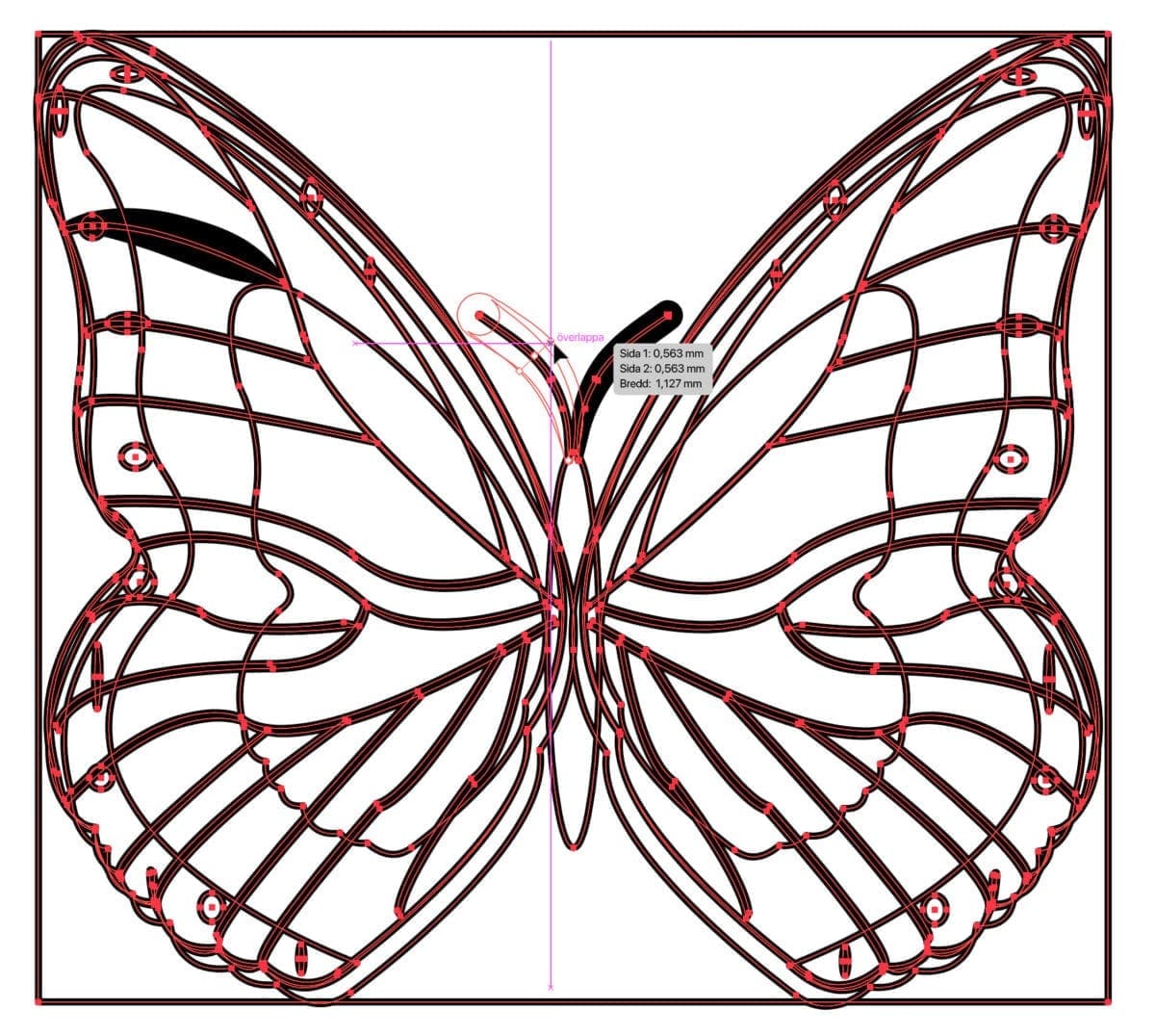 , Bredd-verktyget i Illustrator