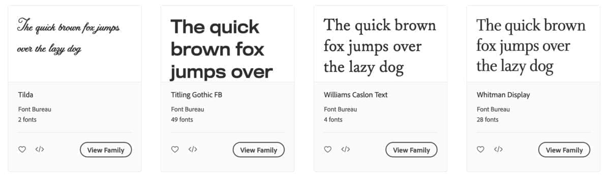 , Teckensnitt försvinner från Adobe Fonts