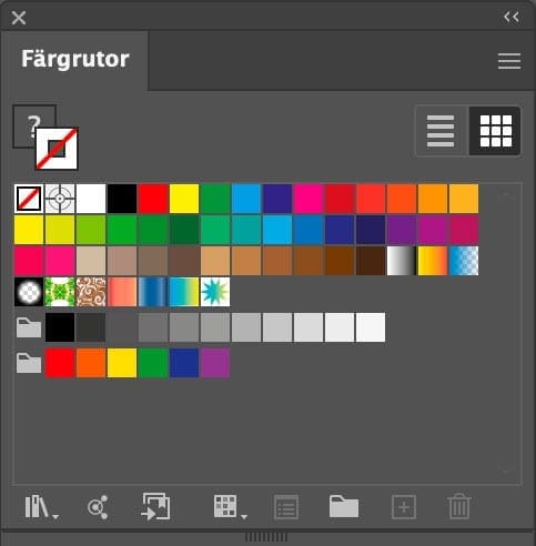övertoningar, Flytta övertoningar från Illustrator till InDesign
