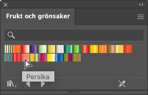övertoningar, Flytta övertoningar från Illustrator till InDesign