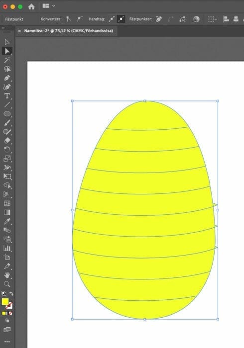 påskägg, Rita påskägg i Illustrator