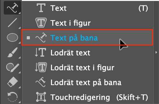 text på bana