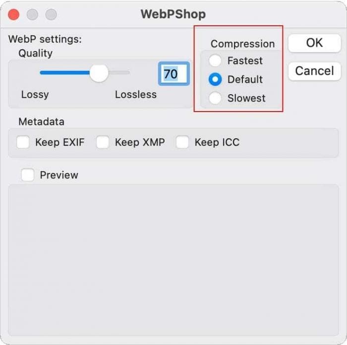 webp, WebP till WordPress 5.8