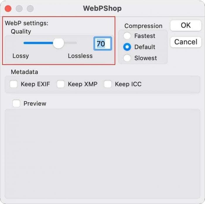 webp, WebP till WordPress 5.8