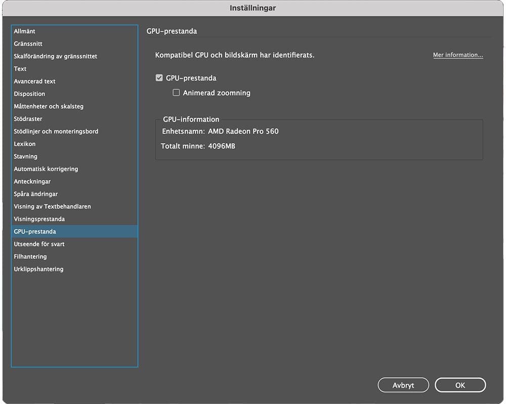 indesigns inställningar, InDesigns inställningar – en snabbguide