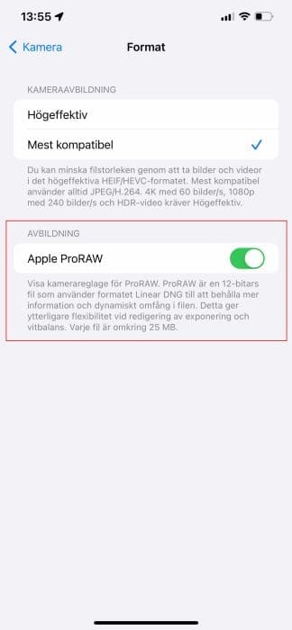 proraw, Vad är iPhone ProRAW?