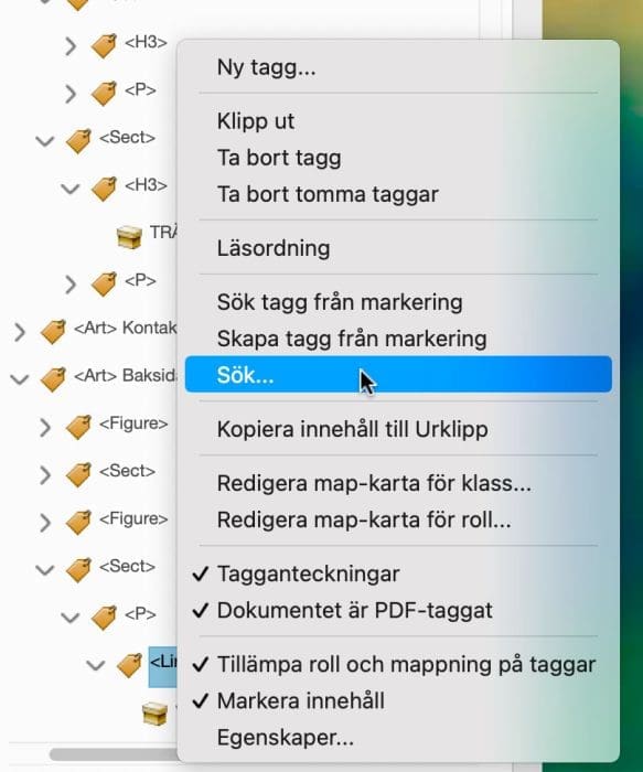 tillgänglighetsanpassa, Tillgänglighetsanpassa länkar i Acrobat Pro DC