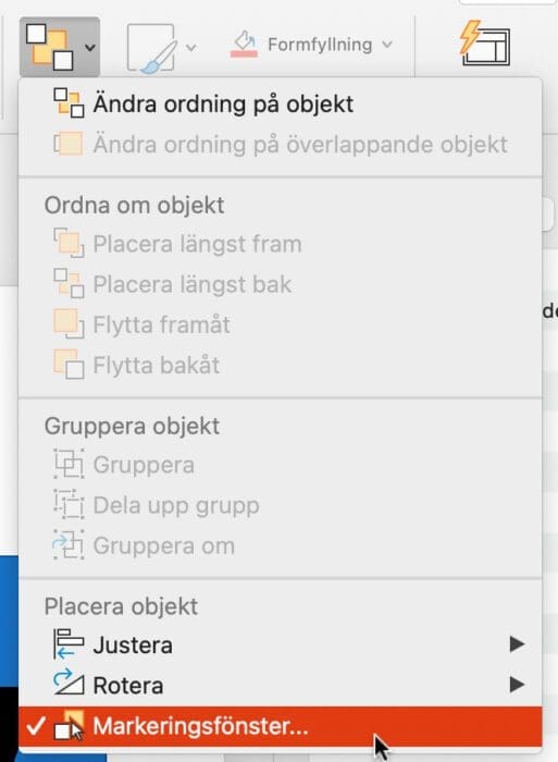 konvertera text till former, Konvertera text till former i PowerPoint