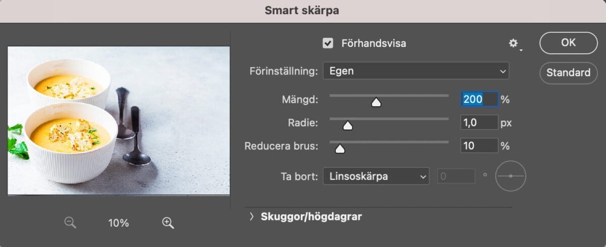 bildbearbetare, Spara för webb med Photoshops Bildbearbetare