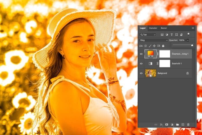 Dra och släppa övertoningar, Dra och släppa övertoningar i Photoshop