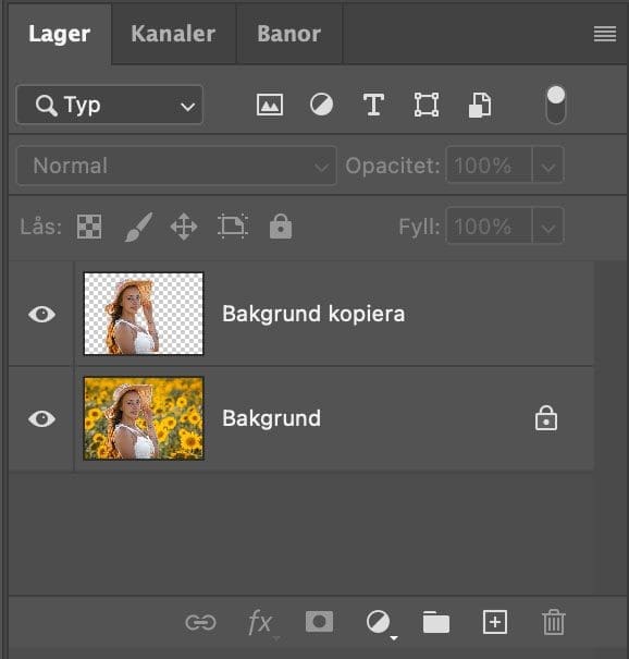 Dra och släppa övertoningar, Dra och släppa övertoningar i Photoshop