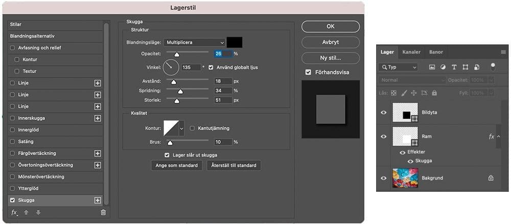 kollage med polaroidbilder, Kollage med Polaroidbilder i Photoshop