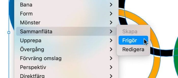 sammanfläta, Skapa överlappande mönster med funktionen sammanfläta