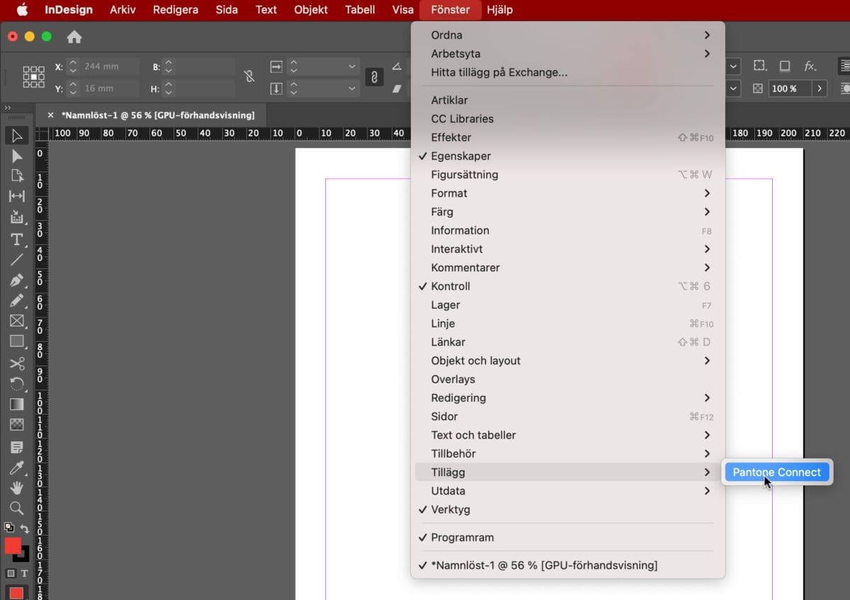 Pantone, Pantone i InDesign 2023?