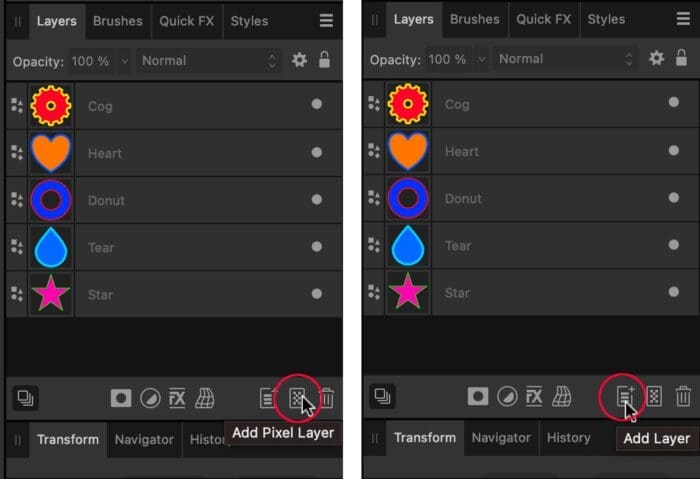 lager i affinity Designer, Så slår du samman lager i Affinity Designer