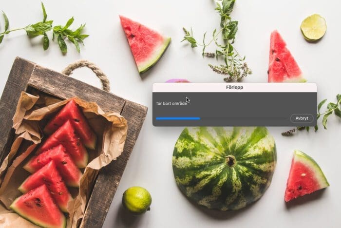 verktyget Rensa, Ta bort objekt med verktyget Rensa i Photoshop