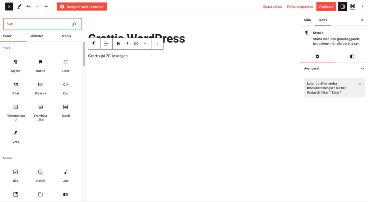 , WordPress fyller 20 år