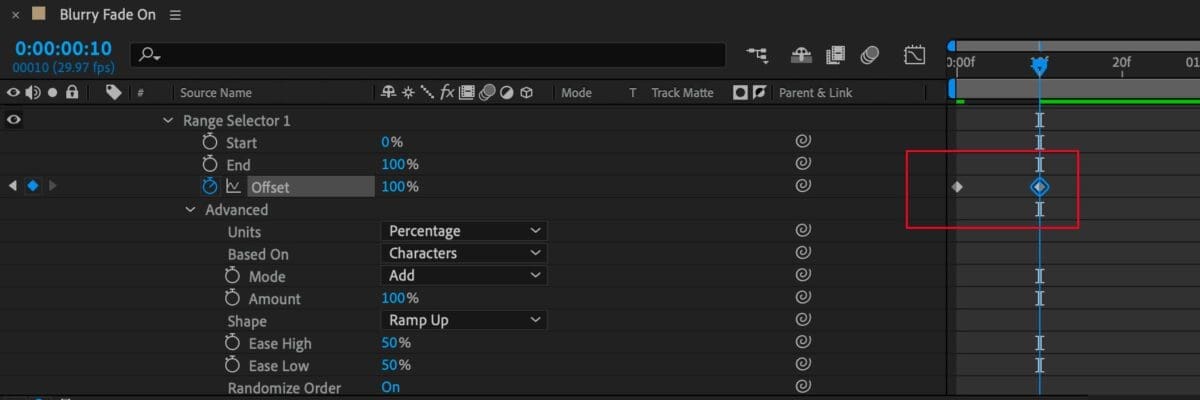 after effects animera text i tidslinje