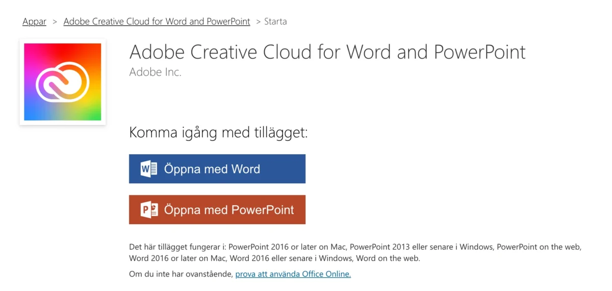 Creative Cloud Libraries, Creative Cloud Libraries i Microsoft Office 365