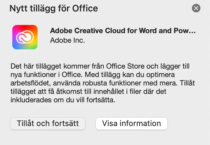 Creative Cloud Libraries, Creative Cloud Libraries i Microsoft Office 365