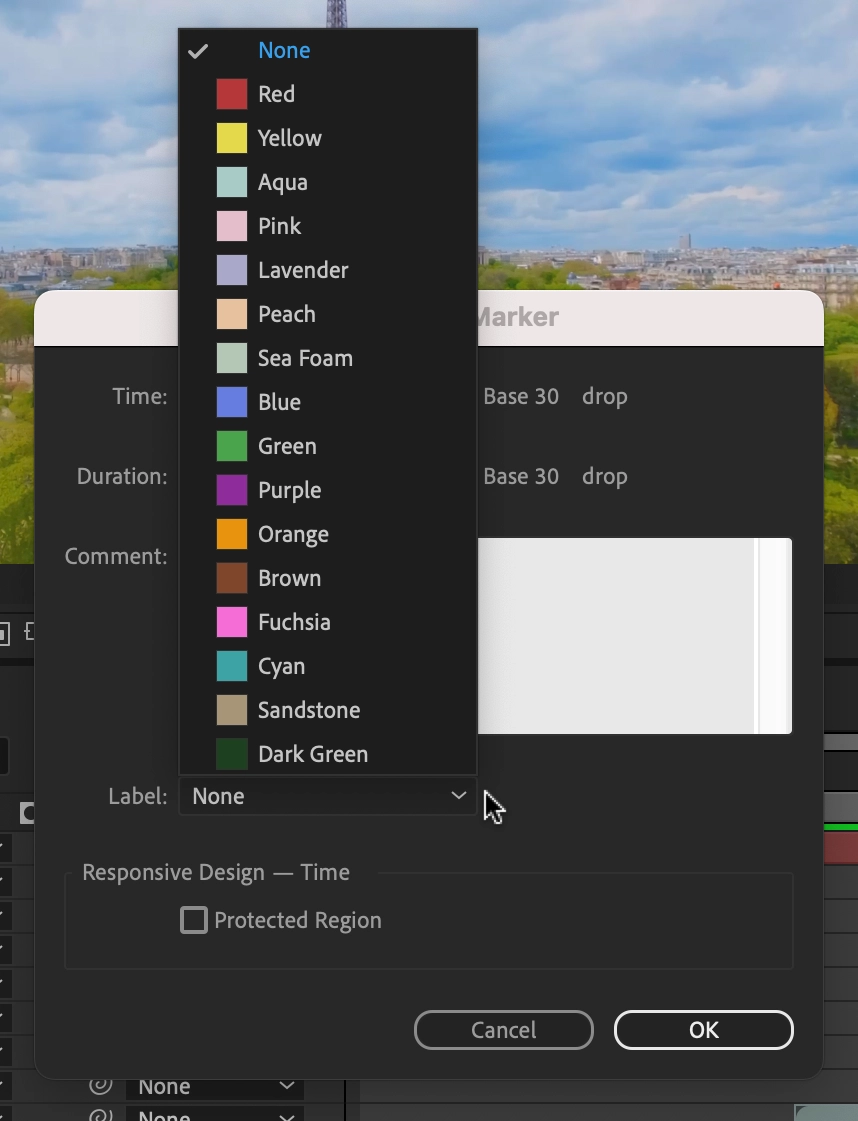 markers, Så lägger du till Markers i After Effects