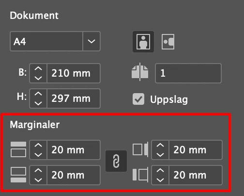 skrivarmärken, Skrivarmärken i en PDF