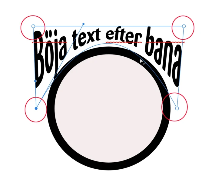 bantext, Skapa bantext i Affinity Designer
