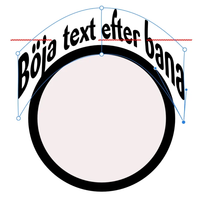 bantext, Skapa bantext i Affinity Designer