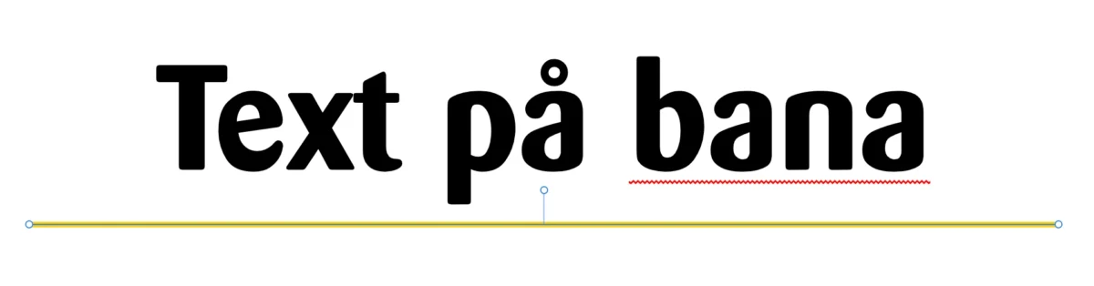 bantext, Skapa bantext i Affinity Designer