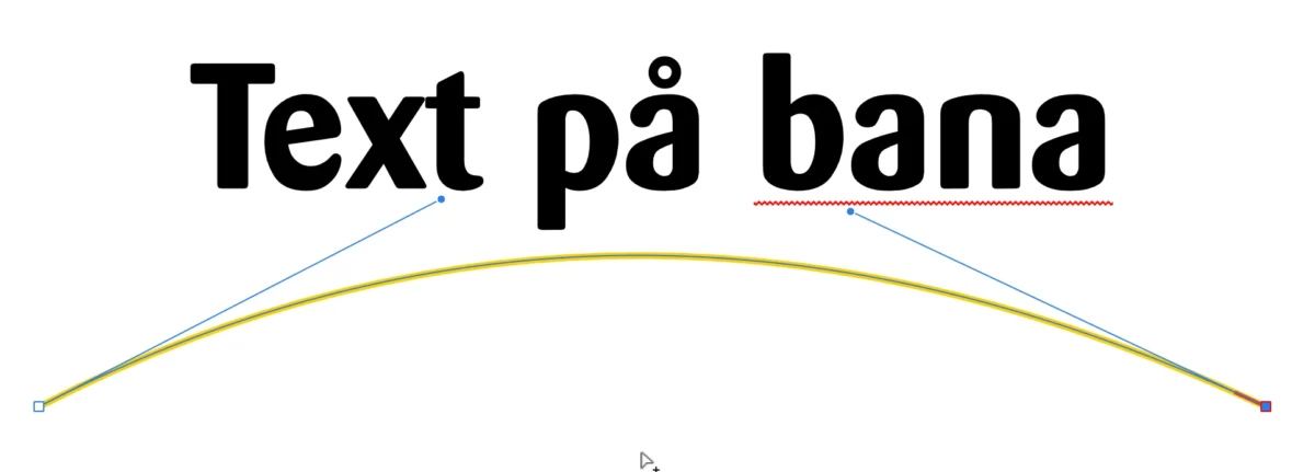 bantext, Skapa bantext i Affinity Designer