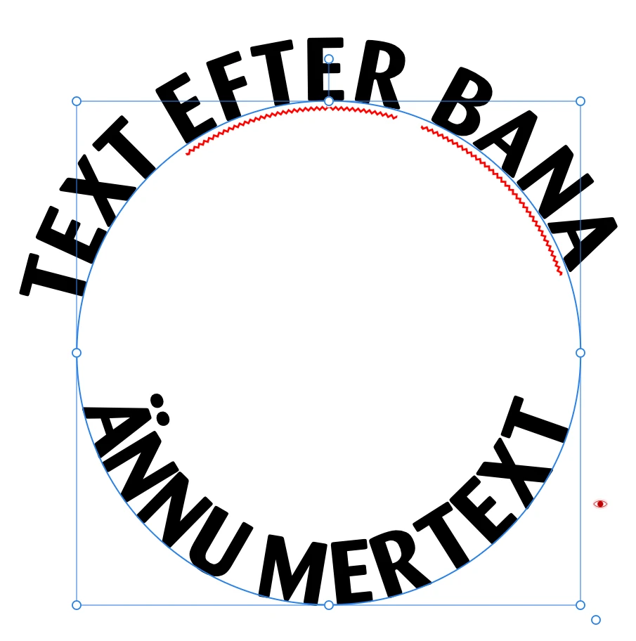 bantext, Skapa bantext i Affinity Designer