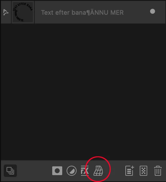 bantext, Skapa bantext i Affinity Designer