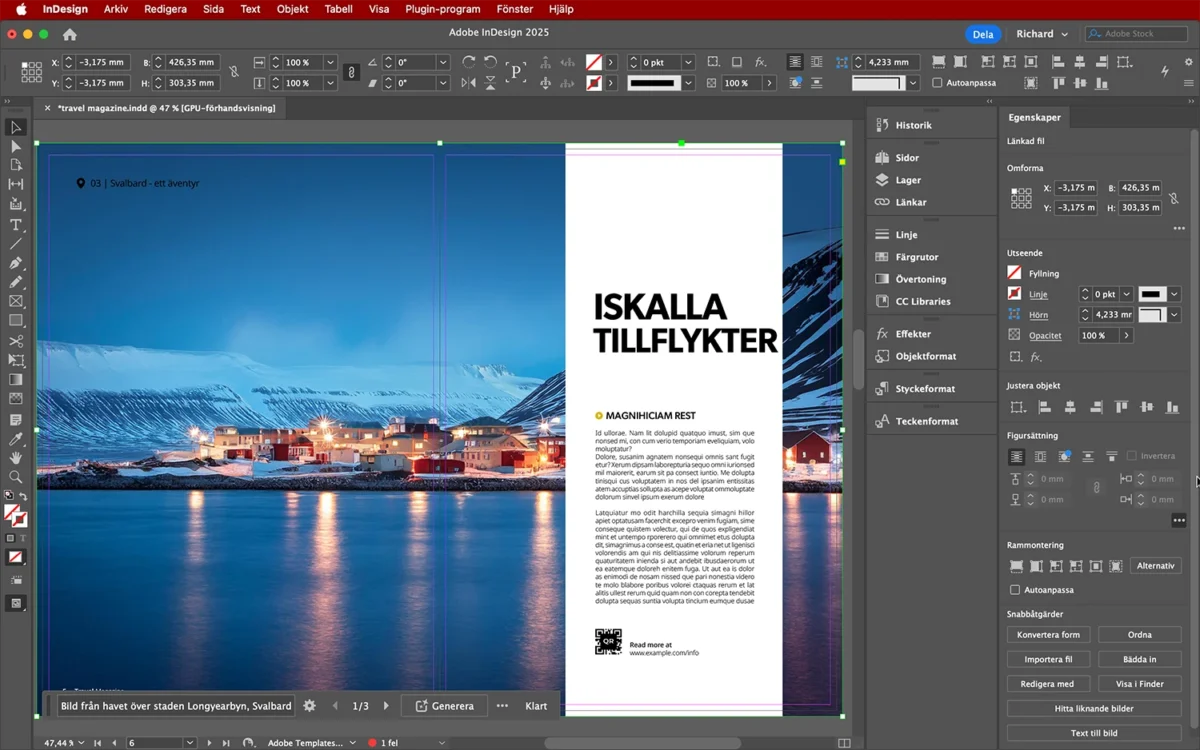text till bild, Text till bild – AI i InDesign