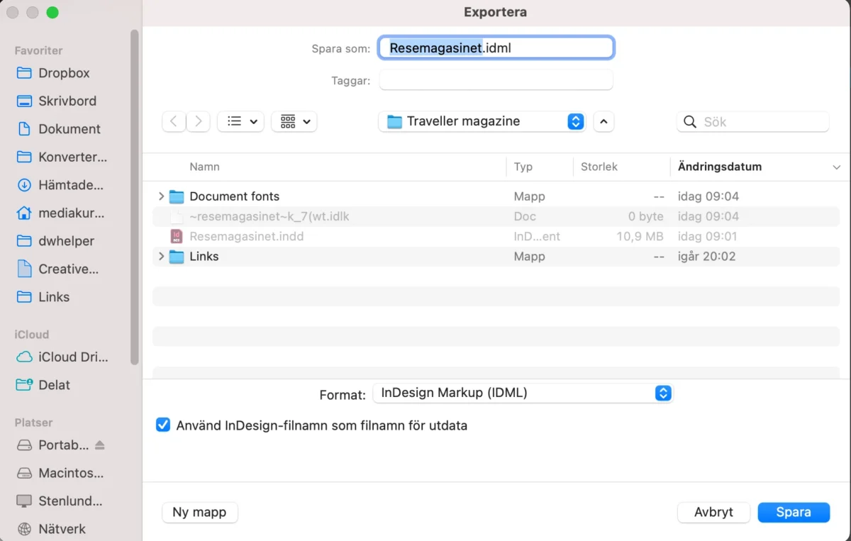 öppna InDesign-filer med Affinity Publisher, Öppna InDesign-filer med Affinity Publisher