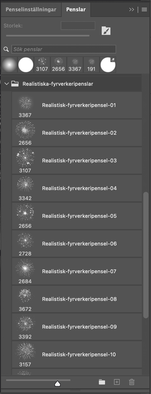 fyrverkerier i Photoshop, Fyrverkerier i Photoshop